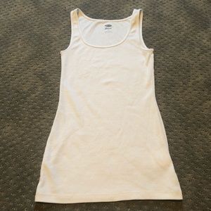 White Ribbed Tank